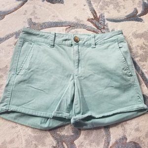 American Eagle aqua shorts, size 6